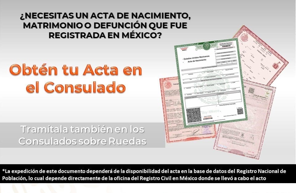 Acta de matrimonio en México